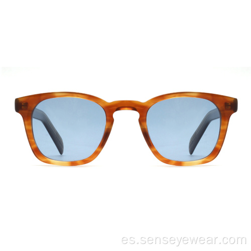 UV400 Eco Bio Vintage Acetato Sombras polarizadas Gafas de sol